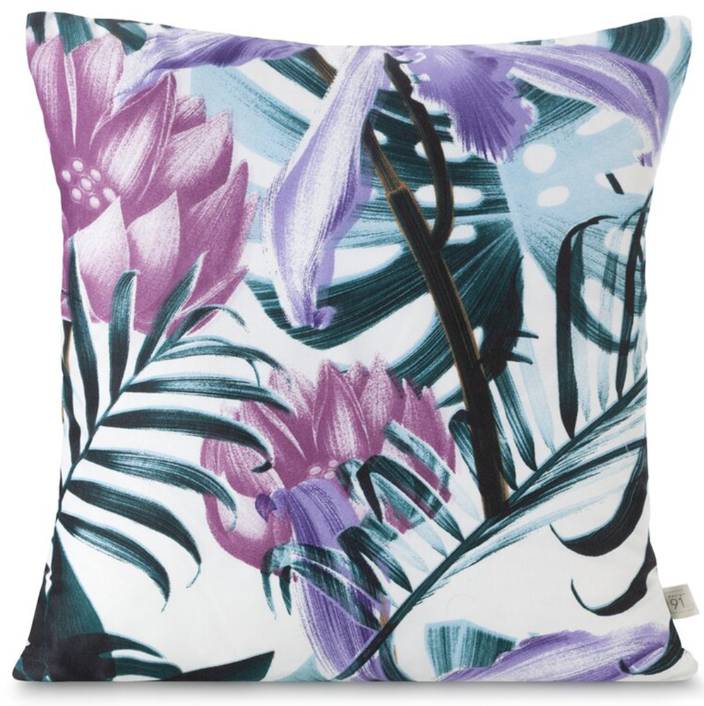 SELSEY Poszewka na poduszkę Shorief 40x40 cm biało-zielona