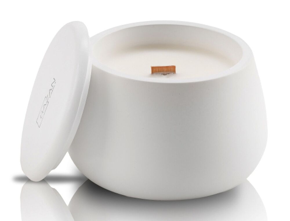 SELSEY Świeca sojowa zapachowa Afina Mystical Oriental 190 ml biały gips