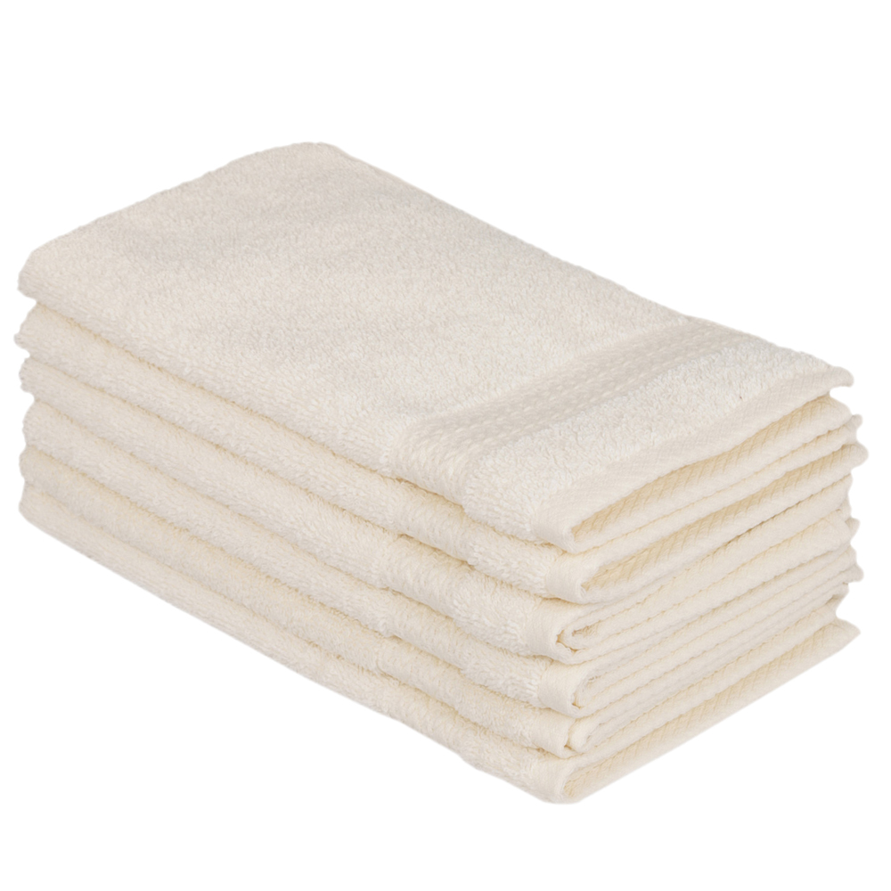 SELSEY Zestaw sześciu ręczników Bainrow 30/50 cm kremowy