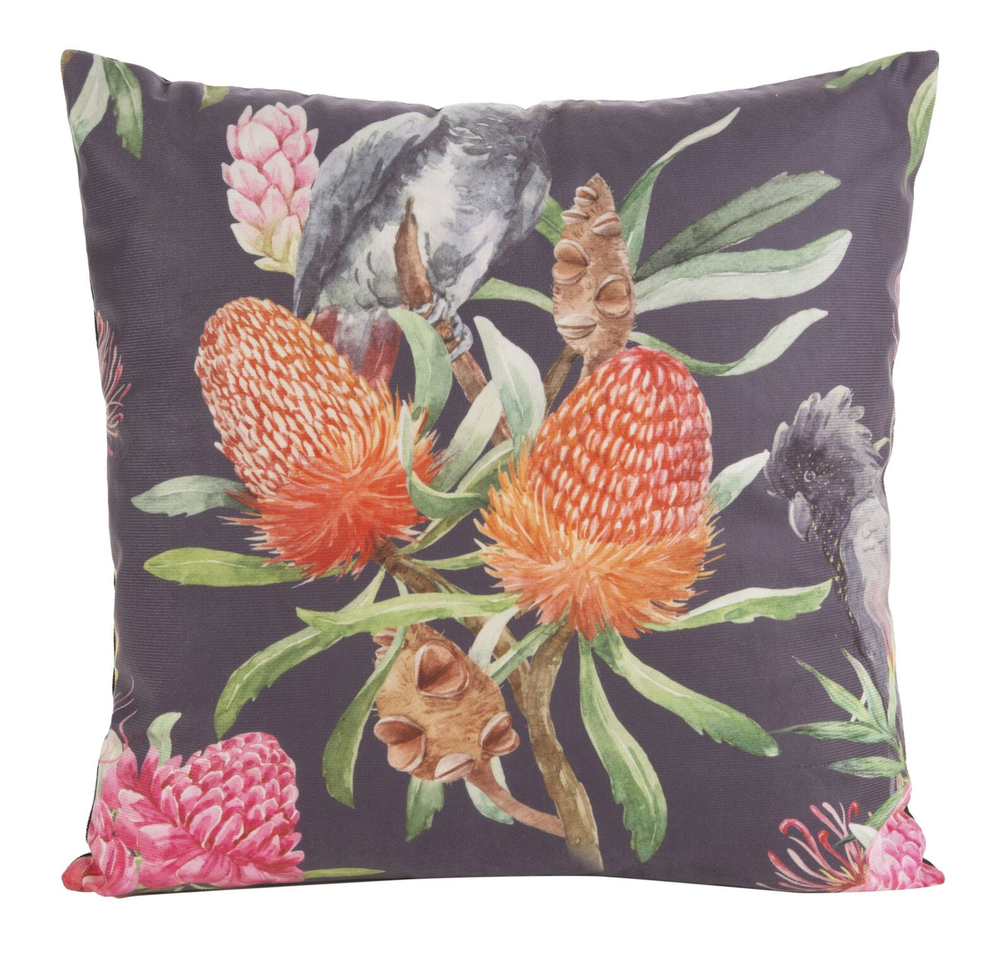 SELSEY Poszewka na poduszkę Mink 45x45 cm czarno-czerwona