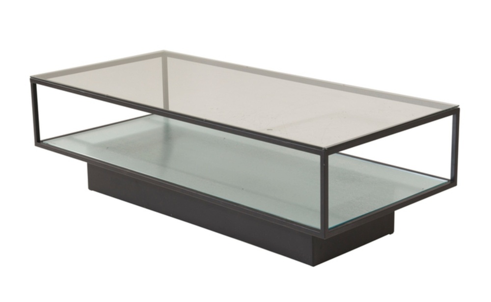 SELSEY Ława nowoczesna Postled 130x60 cm szklany blat