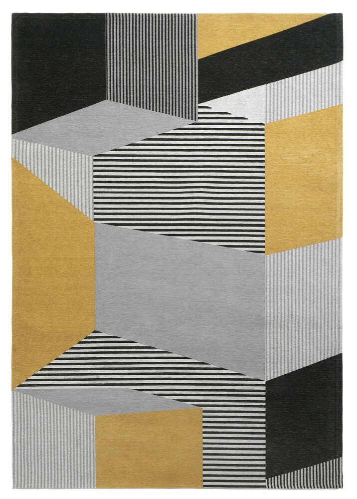 SELSEY Dywan łatwoczyszczący Metropolis 230x160 cm żółto-szary