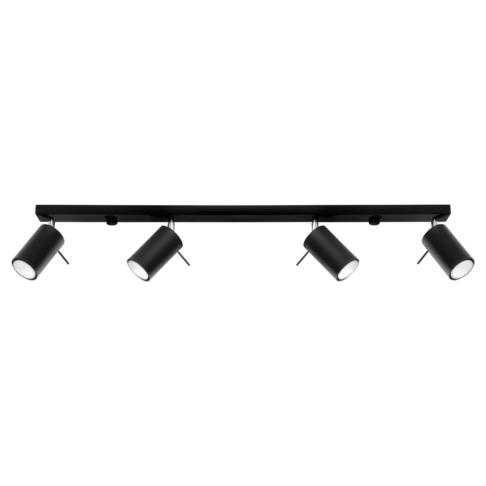 SELSEY Spot sufitowy Gerra x4 czarny