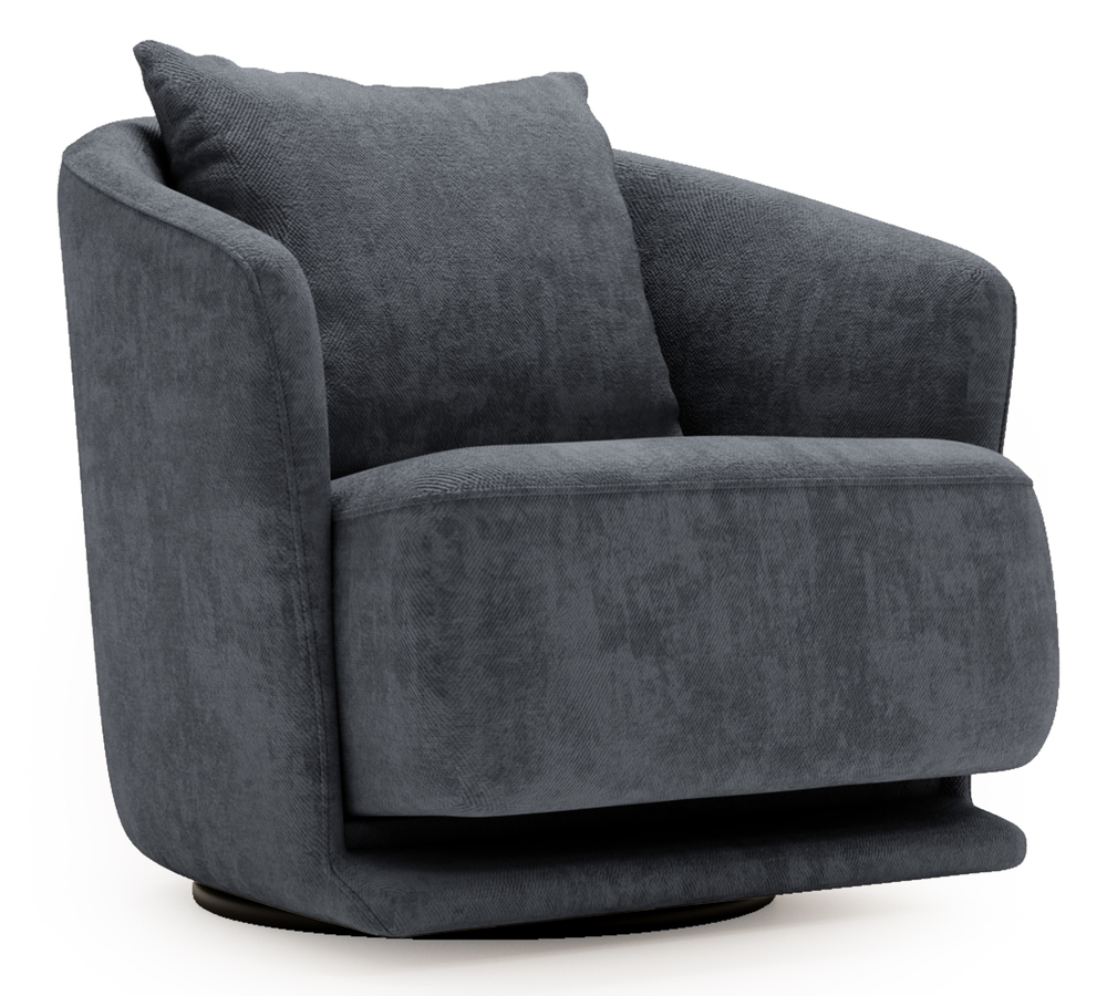 SELSEY Fotel obrotowy Wish grafitowy szenil