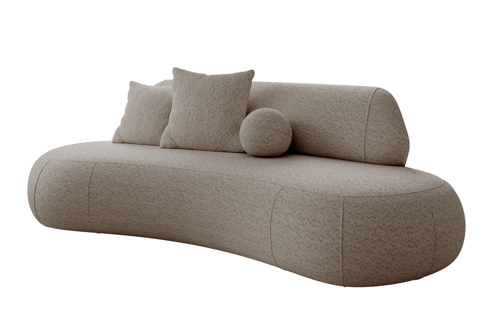 SELSEY Sofa trzyosobowa Balme beżowa boucle