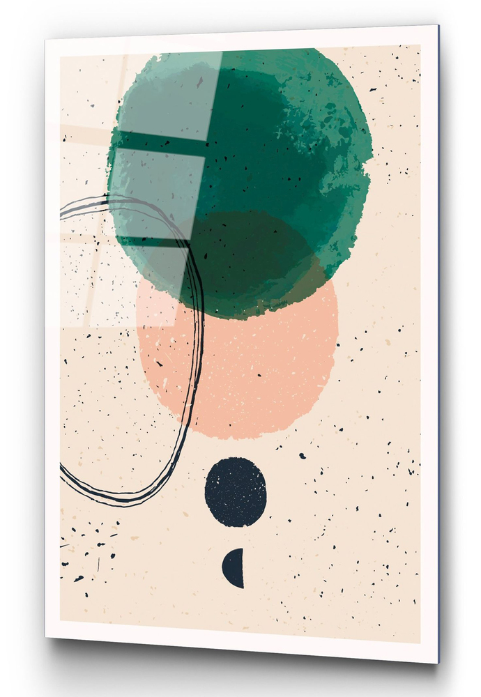 SELSEY Obraz Onybill 65x45 cm z zielonym kołem