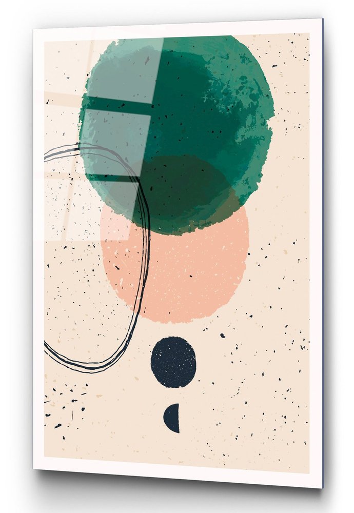 SELSEY Obraz Onybill 65x45 cm z zielonym kołem