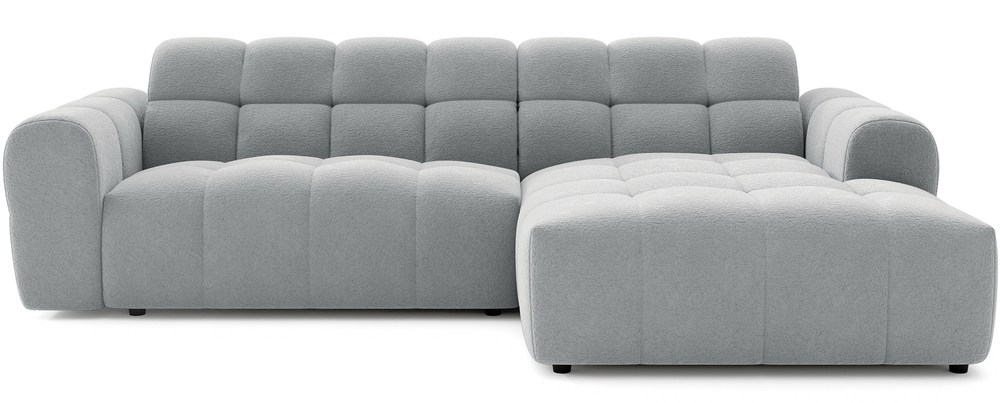 SELSEY Narożnik Monti L-kształtny prawostronny jasnoszary szenil