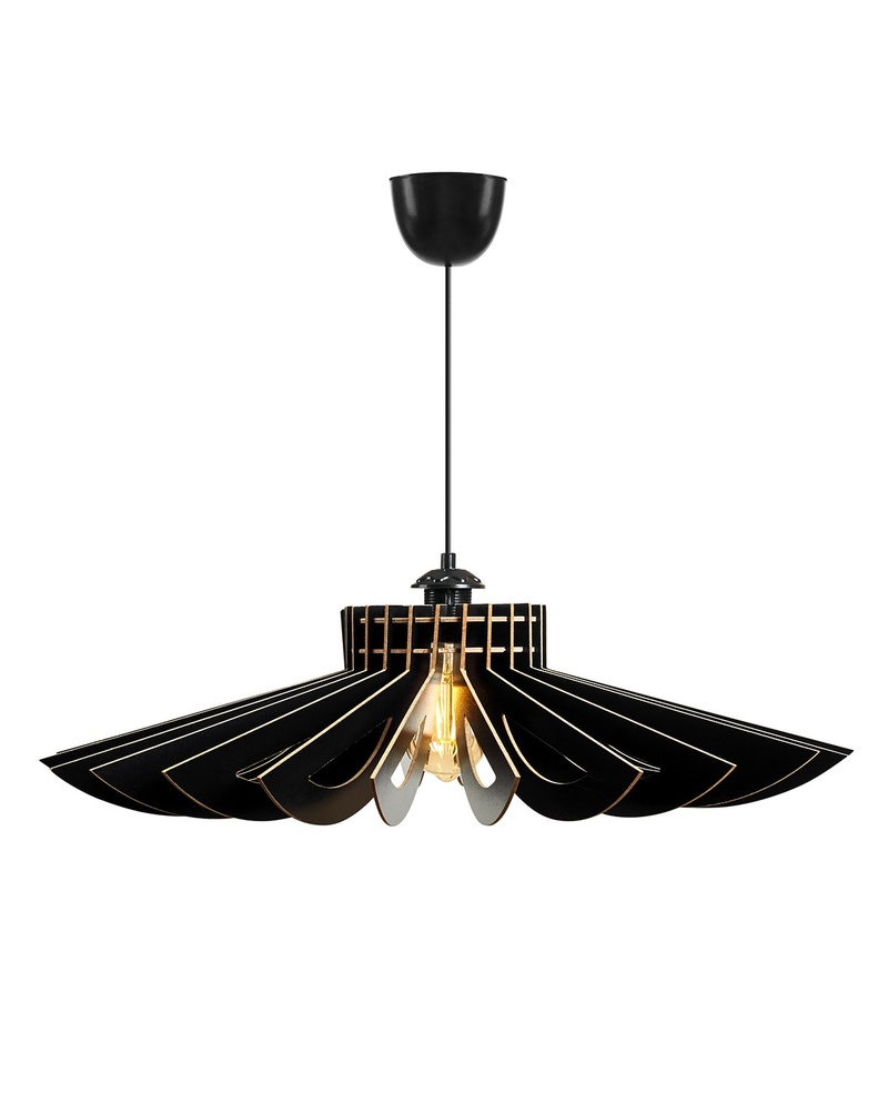 SELSEY Lampa wisząca Monoveng średnica 68 cm czarna