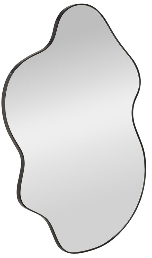 SELSEY Lustro ścienne Essent 90x56 cm w czarnej ramie