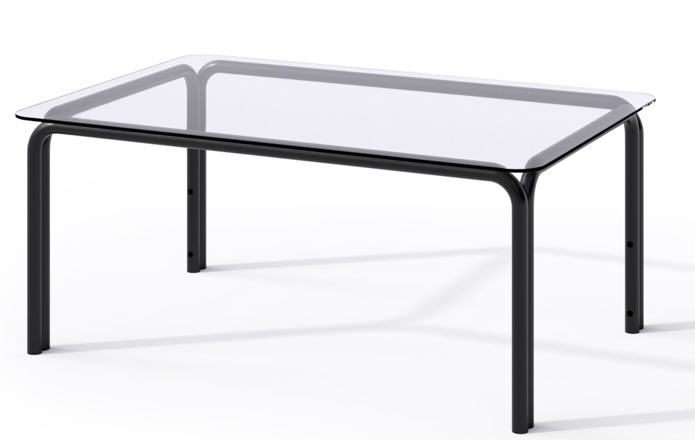 SELSEY Stolik ogrodowy Worcully 90x60 cm ze szklanym blatem