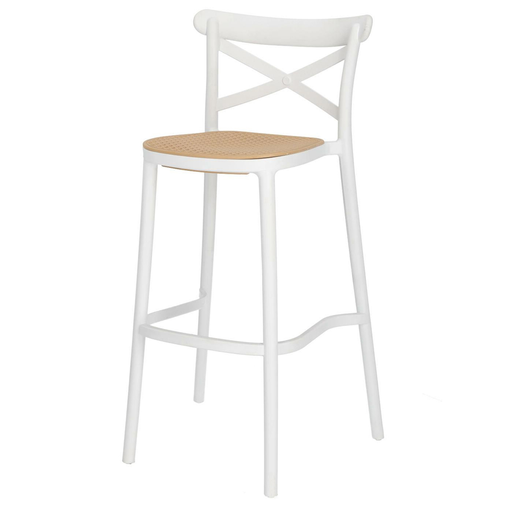 SELSEY Hoker z tworzywa Frairlo biały