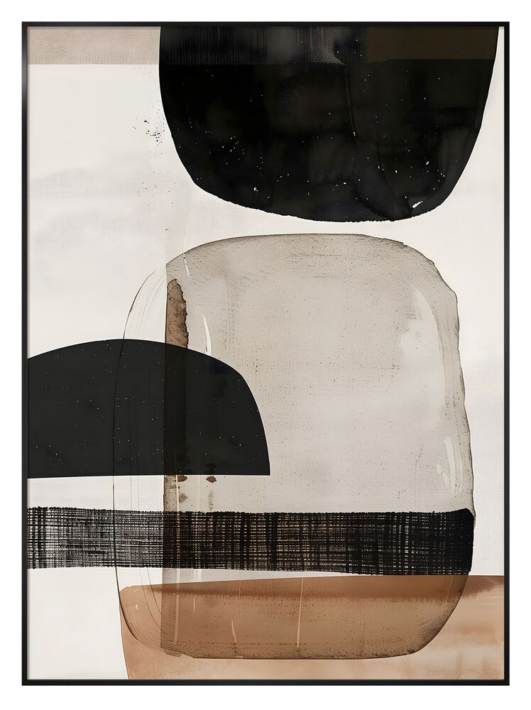 SELSEY Obraz w czarnej ramie Layered 70x50 cm