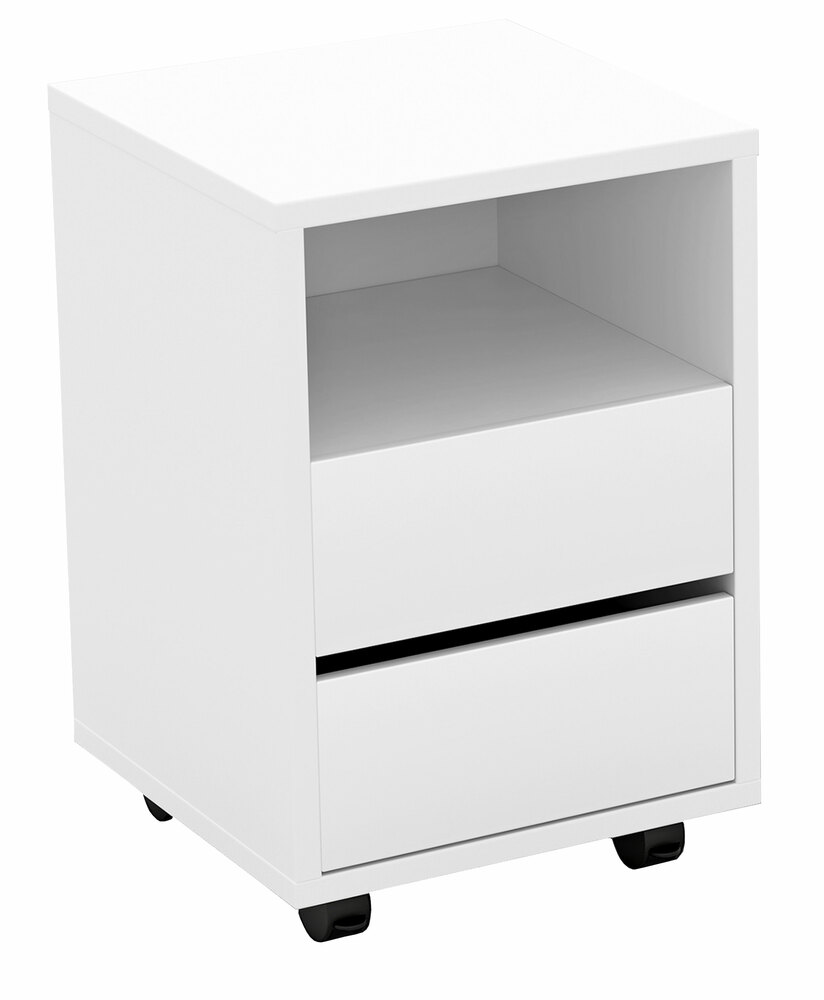 SELSEY Kontenerek do biurka Vinels biały