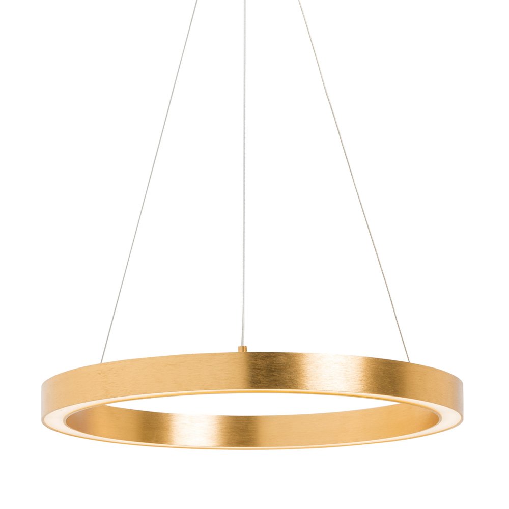 SELSEY Lampa wisząca Lucendro złota średnica 40 cm