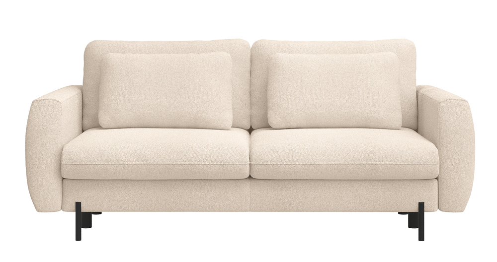 SELSEY Kanapa rozkładana trzyosobowa Rane z pojemnikiem beżowa szenil hydrofobowy