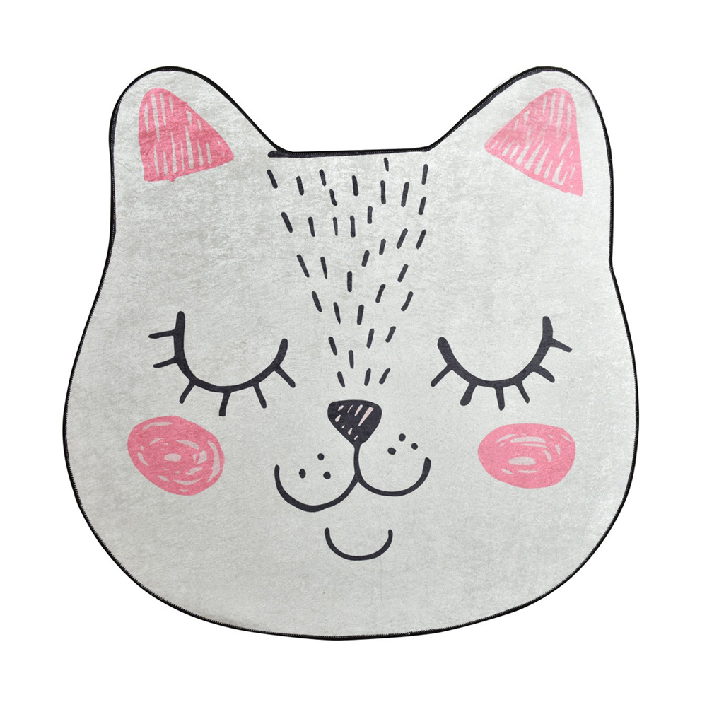 SELSEY Dywan do pokoju dziecięcego Dinkley Sofia w kształcie kotka średnica 140 cm