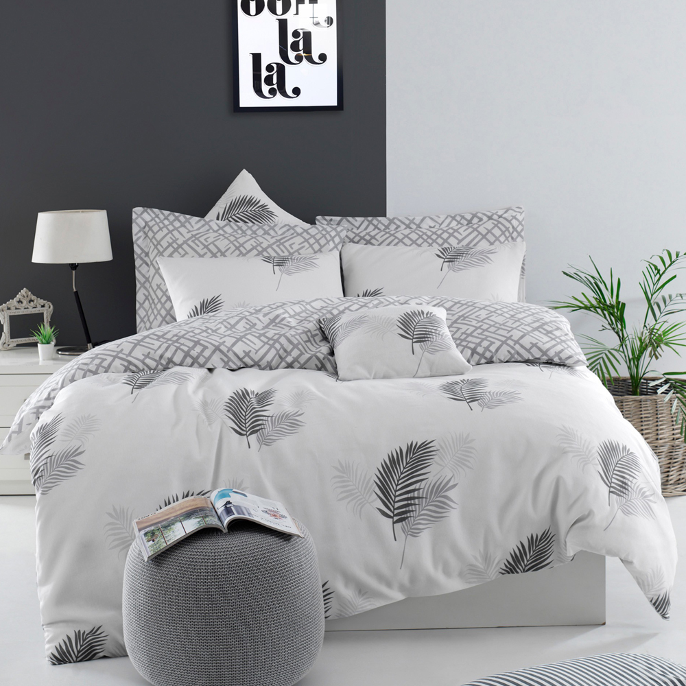 SELSEY Komplet pościeli Beavery 200x220 cm szary