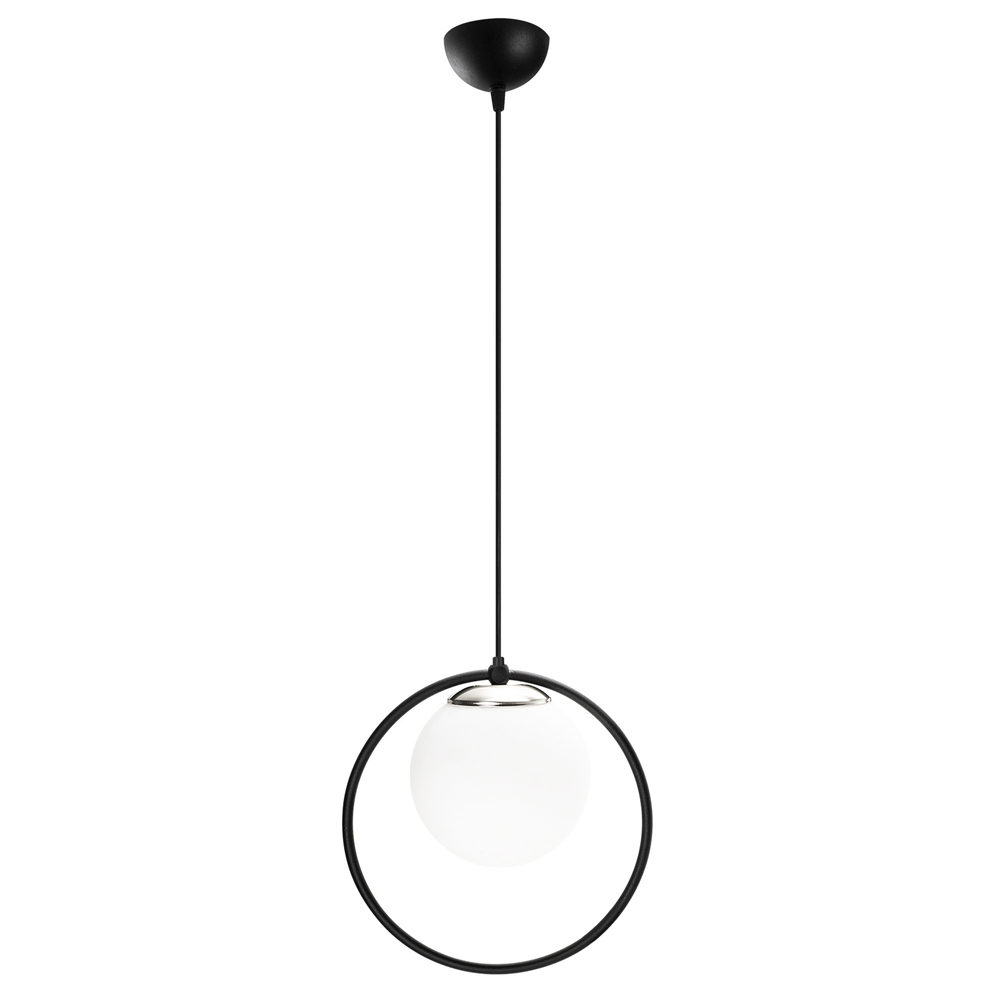 SELSEY Lampa wisząca Solanum 126 cm czarno-biała