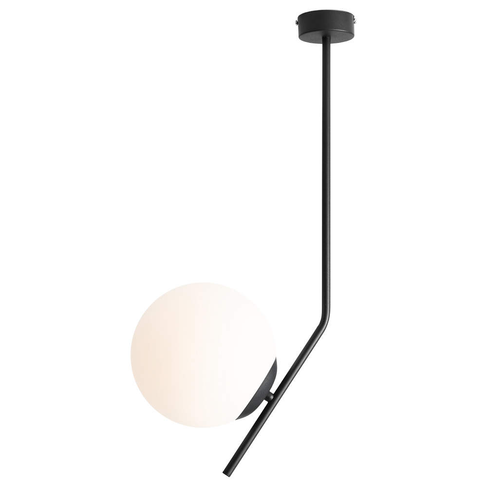 SELSEY Lampa wisząca Pipeally 64 cm czarna