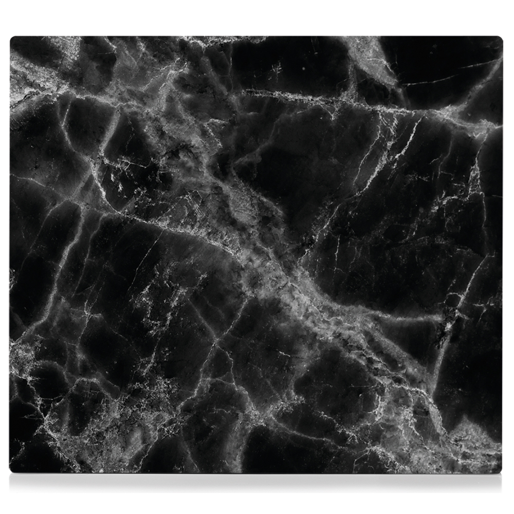 SELSEY Deska do krojenia Stonne ze szkła czarny marmur