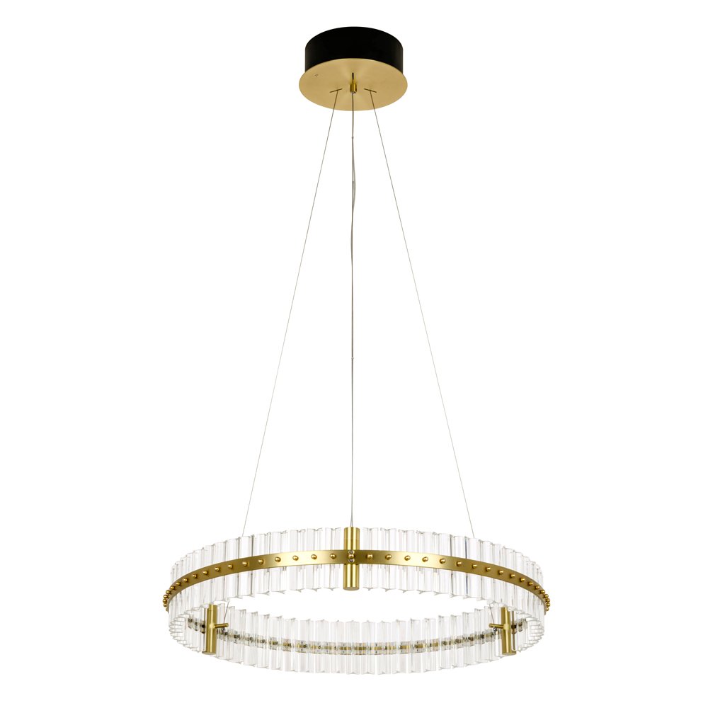 SELSEY Lampa wisząca Mackerel LED średnica 70 cm złota