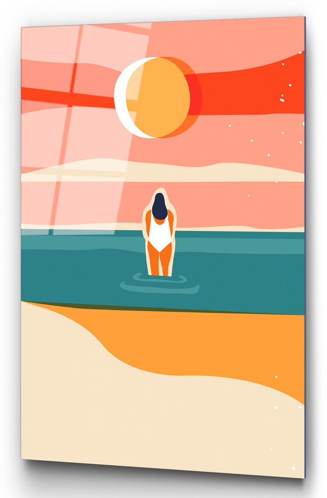 SELSEY Obraz Onybill 65x45 cm plaża