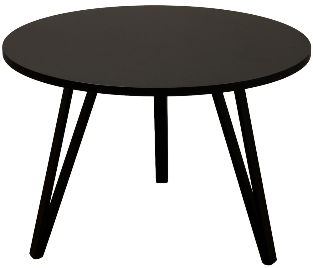 SELSEY Stolik kawowy Iminglly okrągły 67 cm czarny