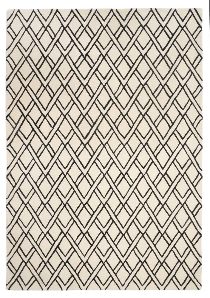 SELSEY Dywan wełniany Brooklyn 230x160 cm kremowo-czarny