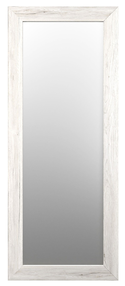 SELSEY Lustro ścienne Hausly 148x56 cm białe drewno