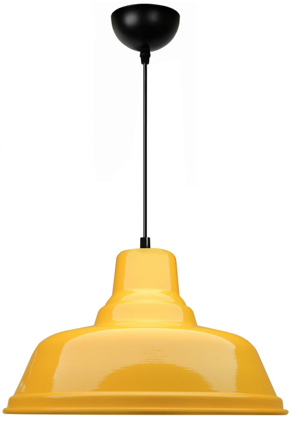 SELSEY Lampa wisząca Lennety średnica 31 cm żółta