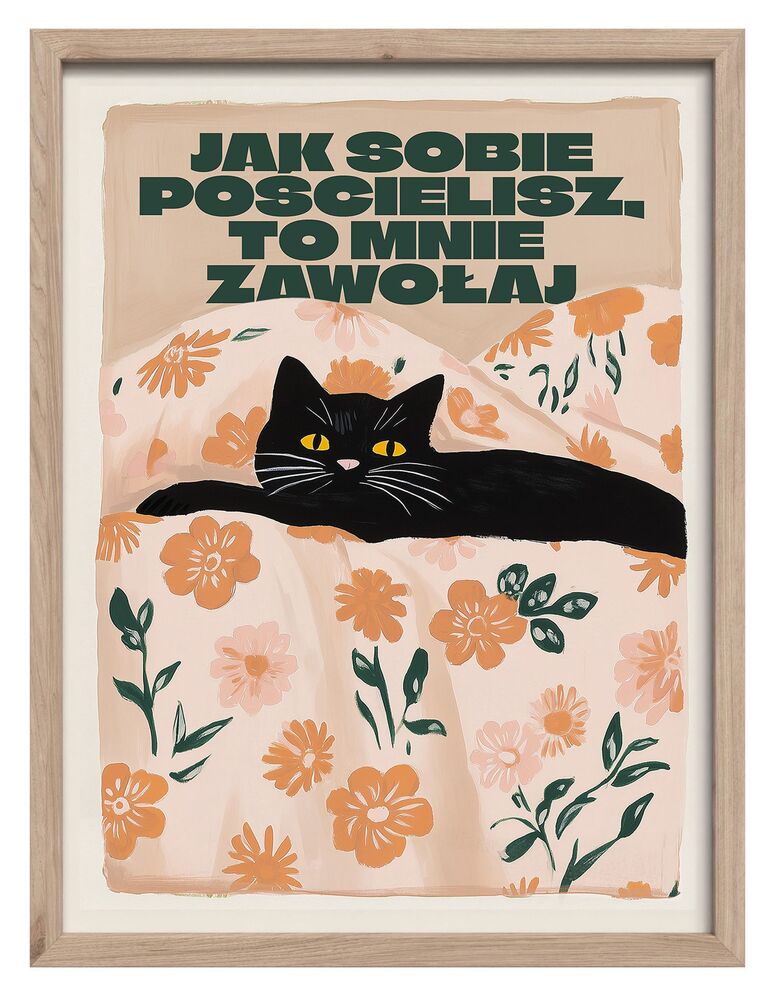 SELSEY Obraz w ramie Snuggle 40x30 cm