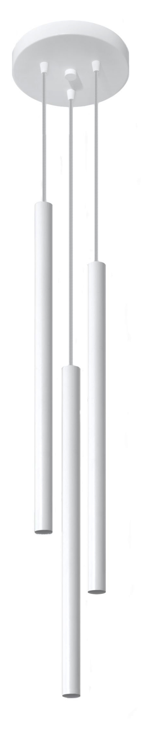 SELSEY Lampa wisząca Lagga średnica 20 cm x3 biała