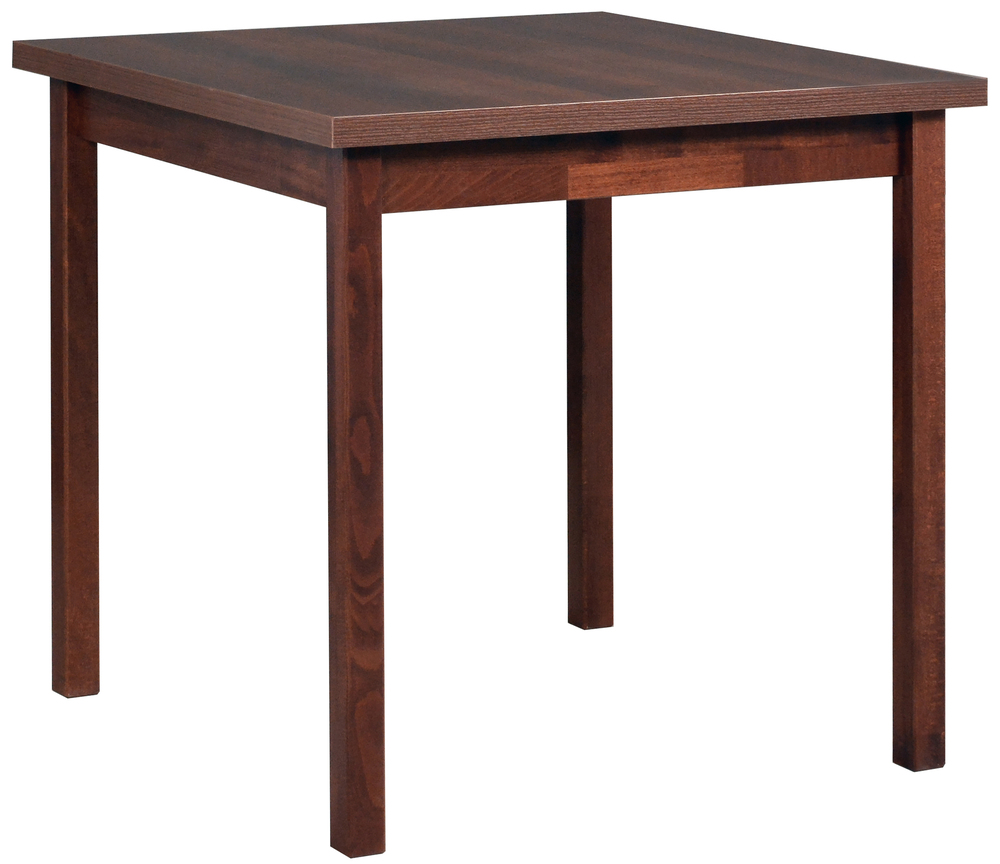 SELSEY Stół drewniany do jadalni Vismito 80x80 cm orzech