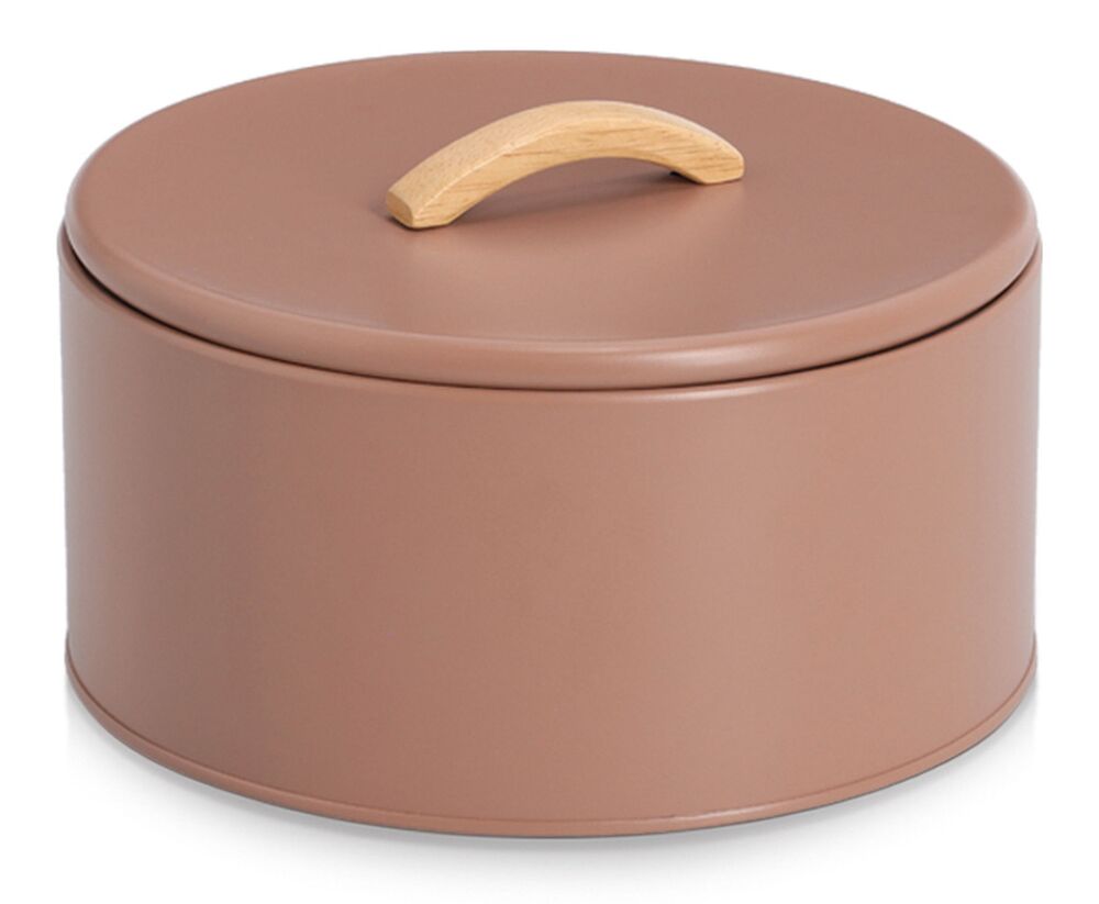 SELSEY Słoik do przechowywania Beamney 14 cm brudny róż