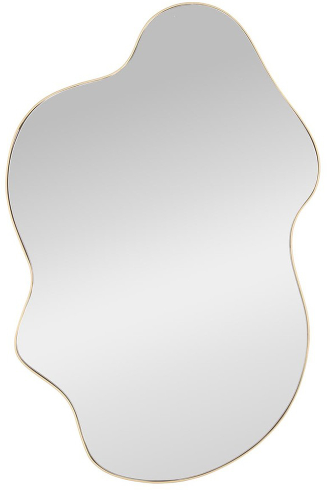 SELSEY Lustro ścienne Essent 90x56 cm w złotej ramie