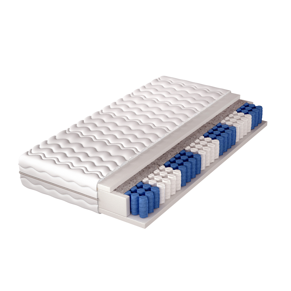 SELSEY Materac kieszeniowy 90x200 cm Luno dwustronny, 7 stref twardości, hipoalergiczny