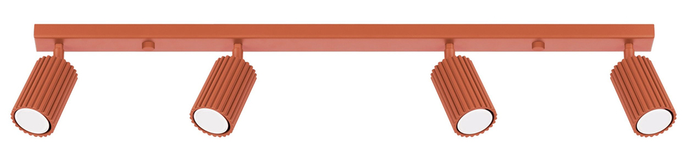SELSEY Plafon Karbon x4 ochra czerwona
