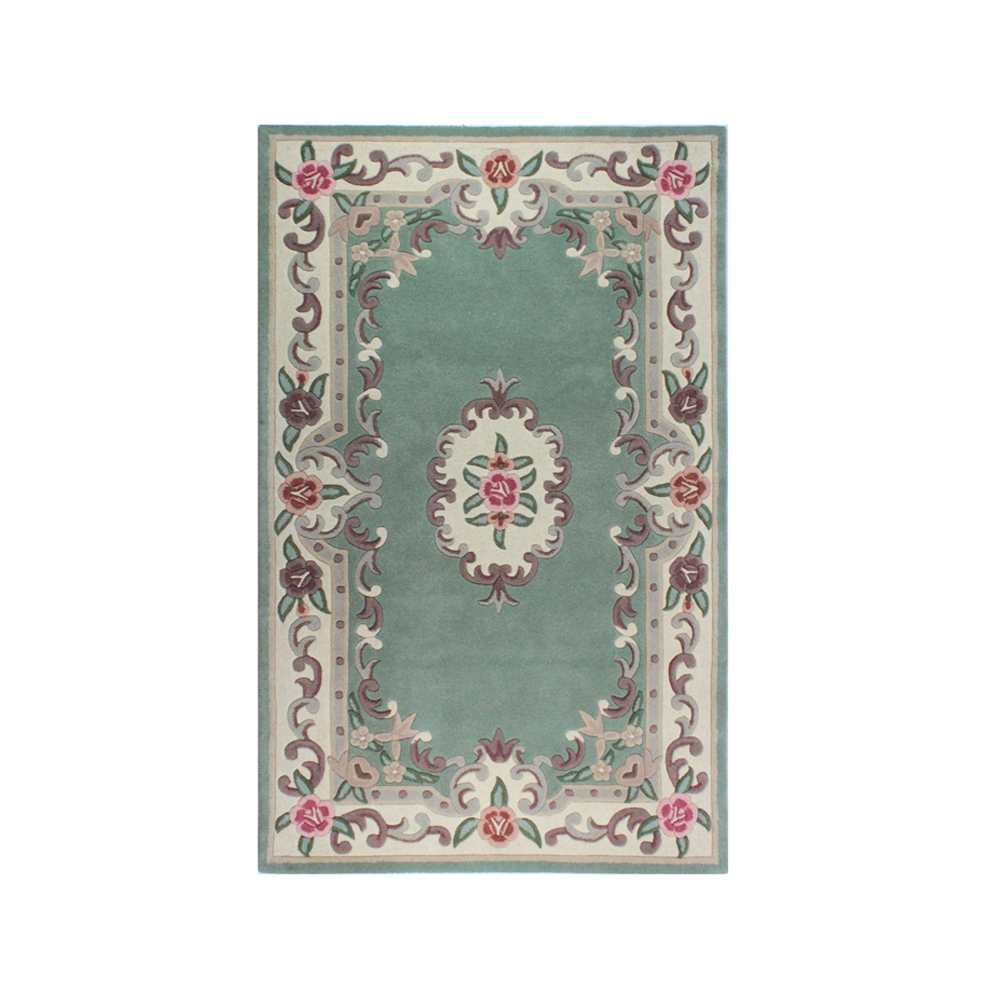 SELSEY Dywan wełniany Aubusson zielony