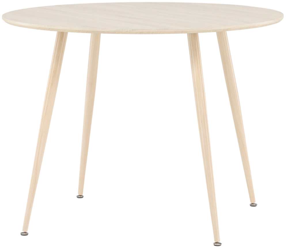 SELSEY Stół do jadalni Plaza okrągły średnica 100 cm dąb bielony