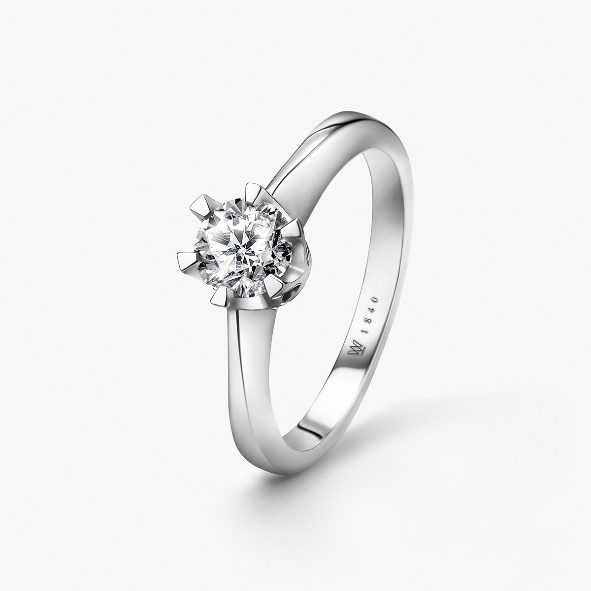 W.KRUK - Pierścionek zaręczynowy złoty Jedyny - 0,7 ct