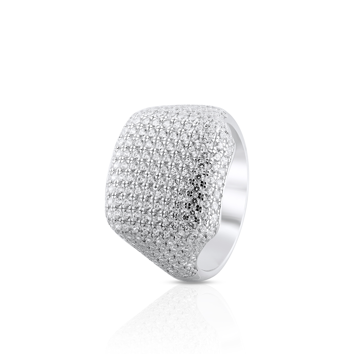 W.KRUK - Sygnet srebrny z cyrkoniami