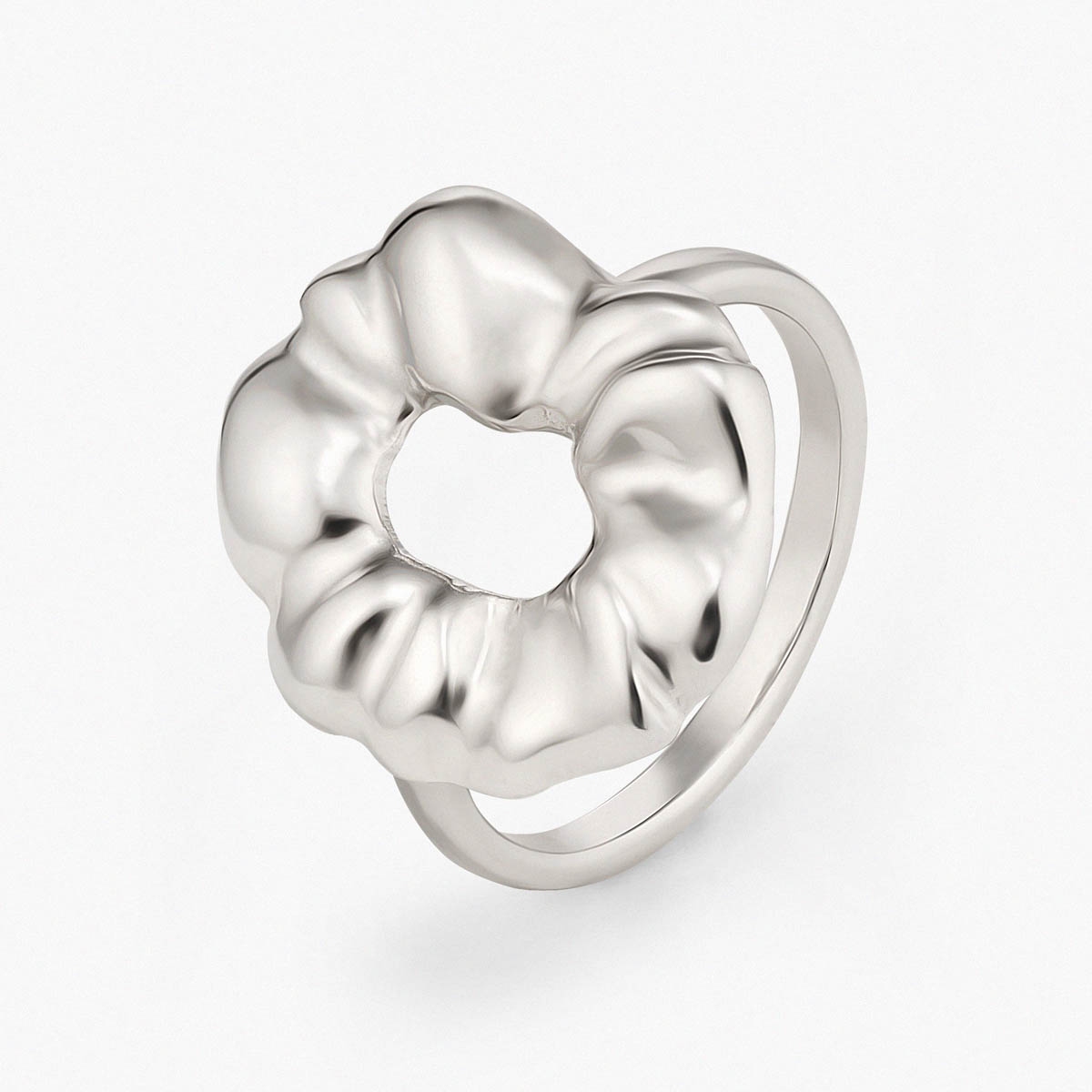 W.KRUK Pierścionek srebrny Follow