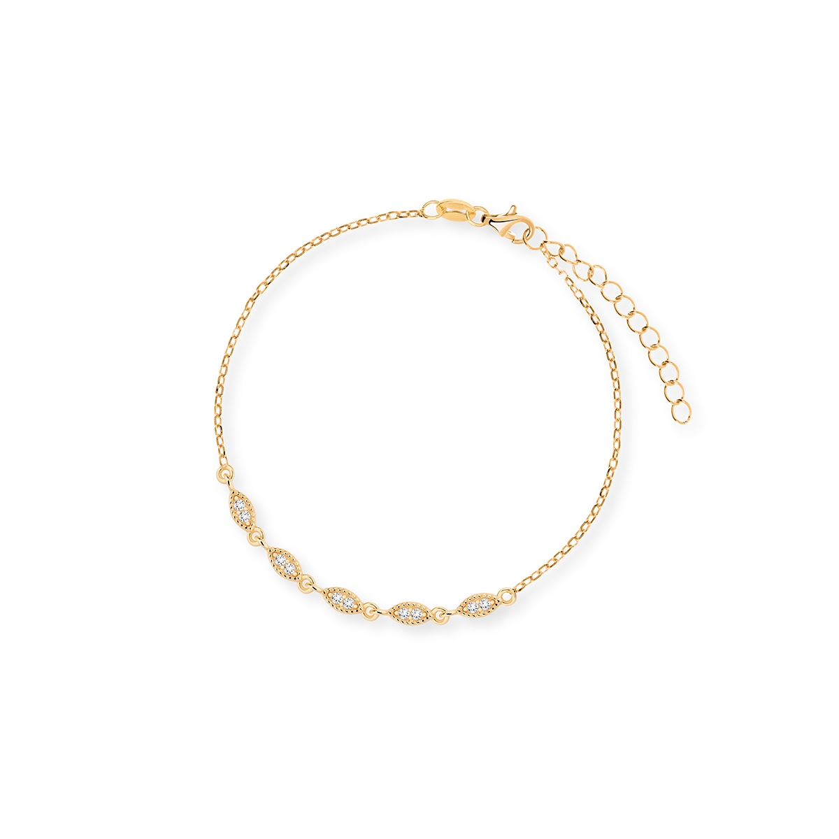 W.KRUK Bransoleta srebrna pozłacana