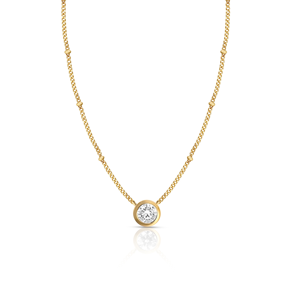 W.KRUK Naszyjnik srebrny pozłacany