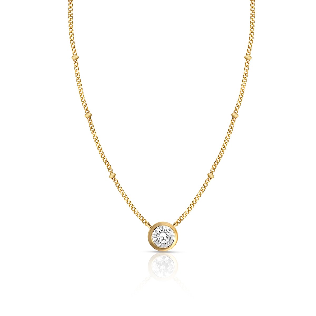 W.KRUK Naszyjnik srebrny pozłacany