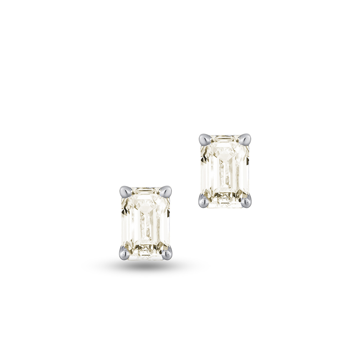 W.KRUK - Kolczyki białe złoto z diamentami