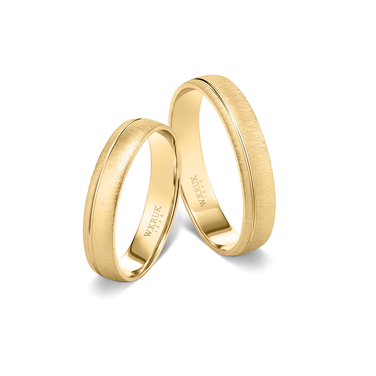 W.KRUK - Komplet obrączek złotych FUTURA