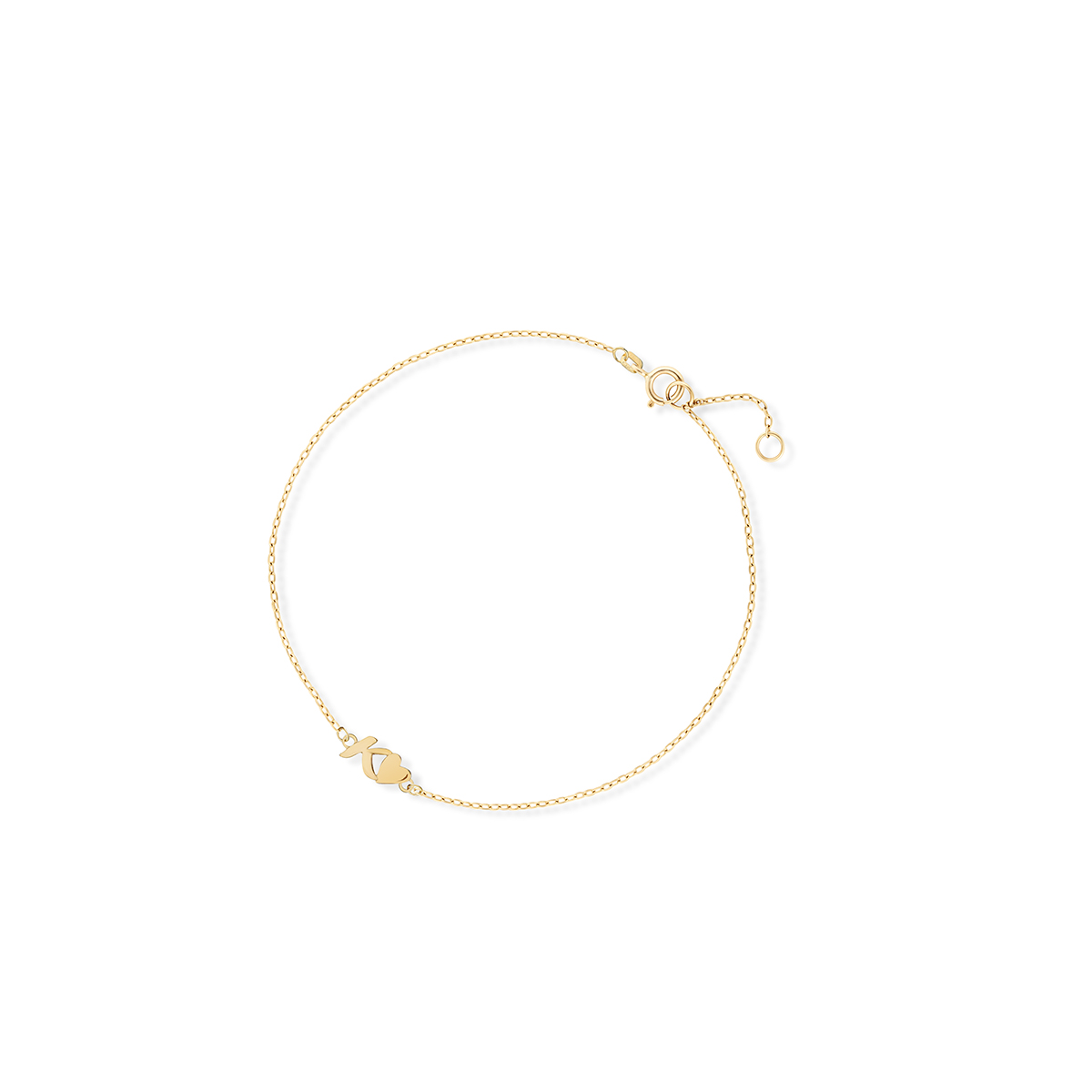 W.KRUK - Bransoletka złota literka K