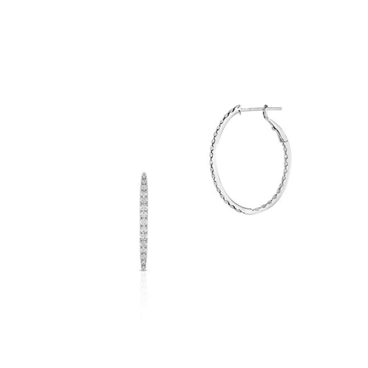 W.KRUK - Kolczyki białe złoto z brylantami